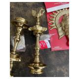 Celebrate! Ganeshji Idol Decor - Brass Ganesha Figurines & 3-Piece Lotus Hanging Decor (Diwali)