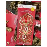 Celebrate! Ganeshji Idol Decor - Brass Ganesha Figurines & 3-Piece Lotus Hanging Decor (Diwali)