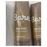 Bare Home King Bed Skirt Premium Microfiber - 4-Pack
