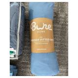 Bare Home Oversized King Sandwashed Duvet Cover Set & Pocket Fitted Sheet