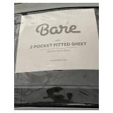 Bare Home King Size Fitted Sheet - Premium Microfiber (2-Pack)