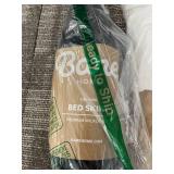 Bare Home Cal King Duvet Cover Cal King, French Beige + 2 Bed Skirts + 22-in Pocket Fitted Sheet