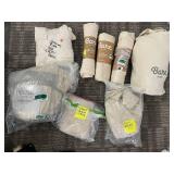 Bare Home Queen Bed Skirt & Fitted Sheet Set with Queen Pillowcases