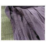 Queen Bed Skirt and Flat and Fitted Sheets - Purple