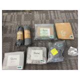 Bare Home Queen Bed Skirt Premium Microfiber (Lot of 6) - 24-Inch Pocket Fitted Sheet + 4-Pc Sheet Grips