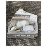 Bare Home Queen Bed Skirt Premium Microfiber (Lot of 6) - 24-Inch Pocket Fitted Sheet + 4-Pc Sheet Grips