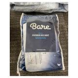 BH&G Quilt Full/Queen - Bare Home Bed Skirt Full - Sandwashed Sheet Full - Fitted Sheet Dusty Blue