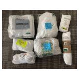 Bare Home Twin Fitted Sheets (2) - Twin Bed Skirt - Mainstays Twin XL Mattress Protector - Bedding Lot