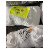 Bare Home Twin Fitted Sheets (2) - Twin Bed Skirt - Mainstays Twin XL Mattress Protector - Bedding Lot