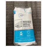 Bare Home Twin Fitted Sheets (2) - Twin Bed Skirt - Mainstays Twin XL Mattress Protector - Bedding Lot