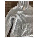 SERRA Hooded Plush Pajamas- L/XL - Light Blue