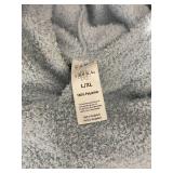 SERRA Hooded Plush Pajamas- L/XL - Light Blue