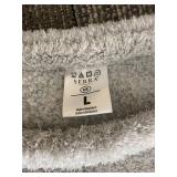 Serra Plush Fleece Lounge Set - Top & Pants, Light Gray, US Large