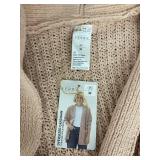 SERRA Oversized Cardigan Duo - Red & Blush Pink Knit, US M