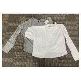 Serra Relaxed Shirts - 2-Pack - Size S - Grey Heather & White