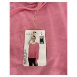 Serra Pink Relaxed T-Shirt & Fleece-Lined Leggings Set - Size M