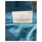 Serra Fleece-Lined Leggings XL & White Long-Sleeve Blouse