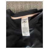 Serra Circle Cardigan M/L - Black Knit Top, Black/White Plaid Wide-Leg Pants (3-Piece Set)