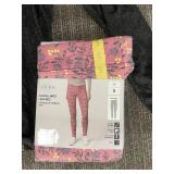 Serra Ladies 2 Pack Ribbed Mockneck Tops - Size S - Black Striped & Charcoal Gray Knit