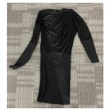 Serra Black Knit Midi Dress - Size L - Made in China
