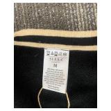 SERRA Oversized Cardigan Size S and  Black Knit with Tan Trim - Size M