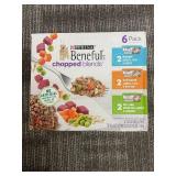 Purina Beneful Chopped Blends 6 Pack - Beef, Carrots, Peas & Barley, for Adult Dogs, 60 oz