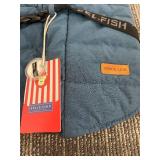 Space Lion Dog Coat - Blue Puffer, Size L