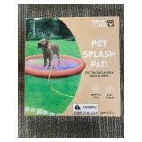 Heart to Tail Pet Splash Pad - 58.5 in Diameter PVC Water Mat