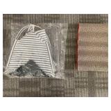 Cat Bed Tent Striped & Beige Cardboard Scratch Pad - For Small/Medium Cats