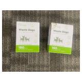 TYPLASTICS Waste Bags 9in x 13in (23cm x 33cm) - 180 Bags per Box - 2 Boxes