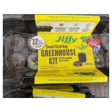 14 Jiffy Seed Starting Greenhouse Kits - Expanding Peat Pellets (12) With Tray & Dome