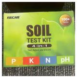 FERICARE Soil Test Kit 4-in-1 - 4-Pack (P, K, N & pH)