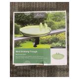 Belavi Bird Drinking Trough - Hand-Painted Ceramic Garden Decor with Balcony Bracket