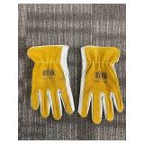 IronCat 9414 XXL Work Gloves - Yellow Suede Leather (Lot of 2)