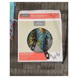 Belavi Metal Wall Décor Butterfly Design & Assorted Garden Flags & Plant Stands Lot