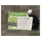 Flat Soaker Hose - 5 ft / 15 m Black Coil with Instruction Sheet