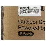 Liblins Outdoor Solar Powered Landscape Spotlights 6-Pack IP67 Waterproof