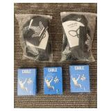 NewMeFitness Cable Exercise Cards Set (3 Boxes) + Posture Corrector Set (2-Pack)