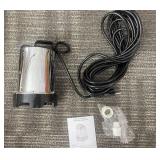 YP9024 Submersible Water Pump - 1/3 HP, 120V, 2,450 GPH, 25 ft Cord