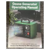Ozone Generator - Operating Manual Included, Power Cord & 2 Blue Discs