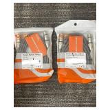 CableCreation CX0107 3.05m XLR Male to XLR Female Balanced Audio Cable - Silver (2-Pack)