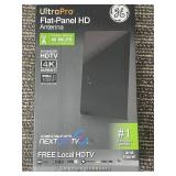 UltraPro Flat-Panel HDTV Antenna - 40-Mile Range, 4K/1080p, ATSC 3.0