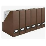 X004DWYQEN - 6-piece Foldable Office File (Color: Coffee)
