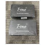 T-care Teeth Whitening Powder Kit 2-Pack with Powder, Toothpaste & Toothbrush