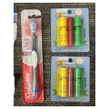 DenTek 100-Count Bristle Picks (4-Pack) - Colgate 360 Toothbrush - Gyodela Natural Lip Balm Set - YouBuy Whitening Powder