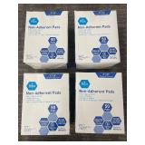 Med Pride Non-Adherent Pads - 3 in x 8 in, 50 Pads/Box, 4 Boxes