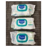 Mustela Telatopia Cleansing Wipes - Replenishing (Face/Hands/Body) 50 Wipes/Pack - 3-Pack
