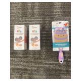 Better KIDS Ultimate Detangling Conditioner, Peach 8.5 oz - 2-Pack + Squishmallows Detangler Brush