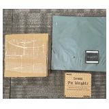 Square Teal Box Bundle - Ceramic Pie Weights 2.2 lb, 10mm; Aluminum Pan 10-Pack