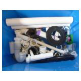 Tote of Plumbing Supplies